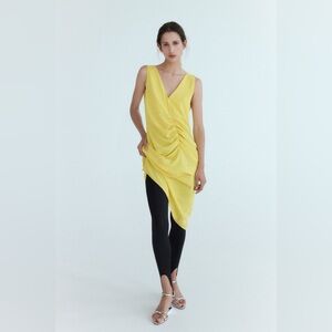 NEW‼️ ZARA CENTER RUCHED DRESS SIZE S